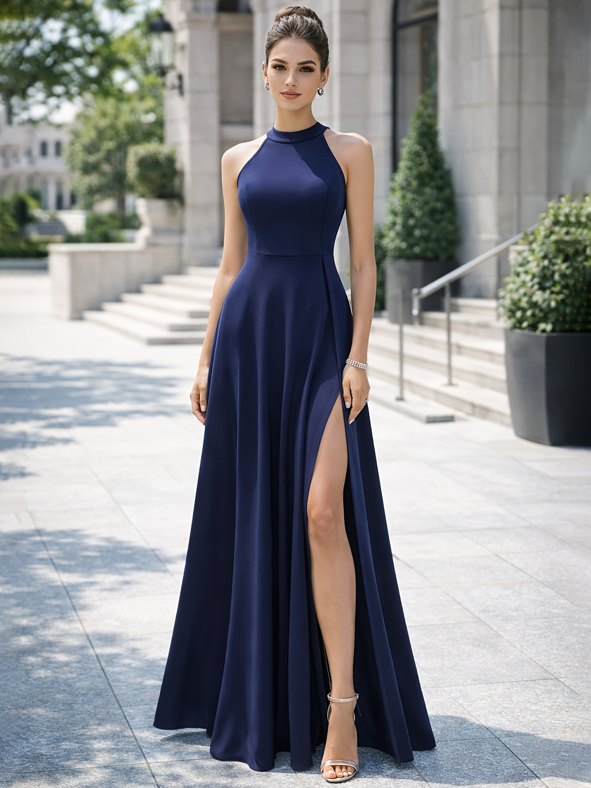 Vestido Longo Elegante Feminino para Festa com Caimento Fluido