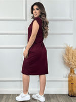 Vestido Midi Feminino em Algodão Confortável