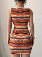 Conjunto Feminino 2 Peças Estampado Boho com Saia Justa