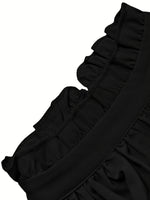 Vestido Elegante Manga Longa Acinturado Feminino