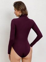 Body Feminino Manga Longa Gola Alta