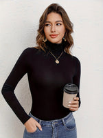 Body Feminino Manga Longa Gola Alta