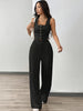 Conjunto Feminino 2 Peças Top com Botões e Calça Social