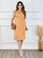 Vestido Midi Feminino em Algodão Confortável