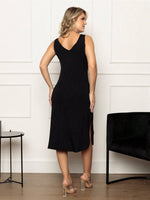 Vestido Midi Regata em Malha Confortável Feminino