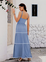 Vestido Feminino Elegante de Verão com Bolsos Laterais