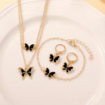 Conjunto de 4 Peças de Joias Quadradas Elegantes para Mulher, Incluindo um Colar, Anel e Brincos Deslumbrantes, Perfeito para o Dia dos Namorados, Casamentos ou Presentes do Dia da Mãe