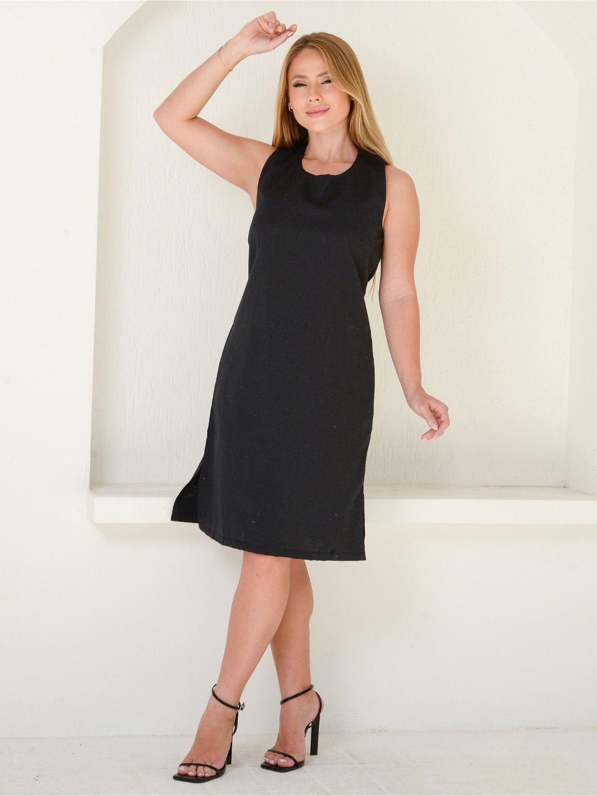 Vestido Midi Feminino Algodão Confortável e Versátil