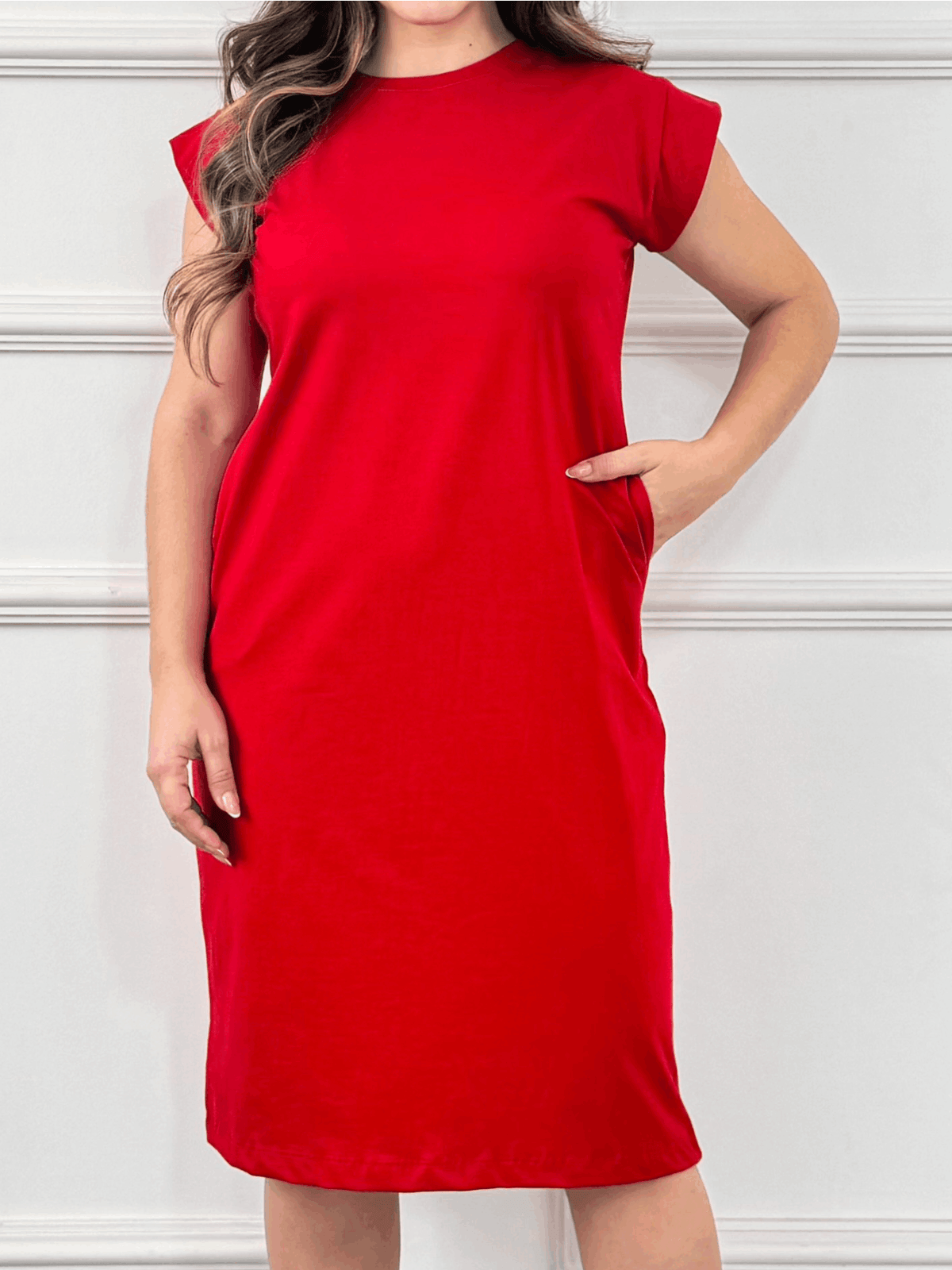 Vestido Midi Feminino em Algodão Confortável