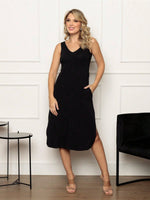 Vestido Midi Regata em Malha Confortável Feminino