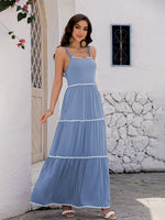 Vestido Feminino Elegante de Verão com Bolsos Laterais