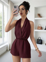Macacão Feminino Elegante Sem Costas Sofisticado