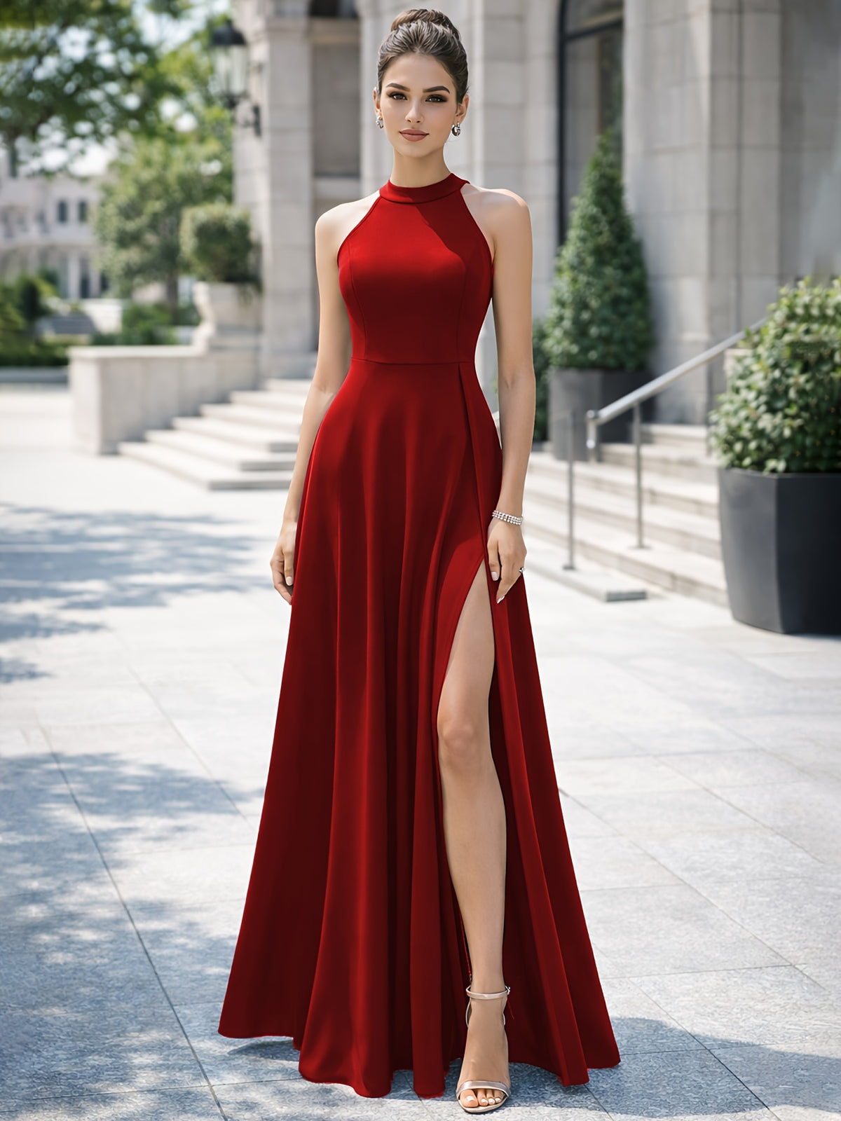 Vestido Longo Elegante Feminino para Festa com Caimento Fluido