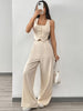 Conjunto Feminino 2 Peças Top com Botões e Calça Social