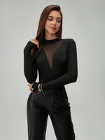 Body Feminino Manga Princesa Decote Quadrado Preto