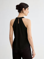 Blusa Feminina Gola Redonda Sem Manga Elegante