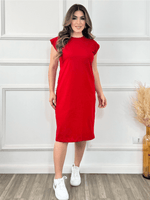 Vestido Midi Feminino em Algodão Confortável