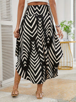 Saia Midi Feminina Evasê com Estampa Paisley