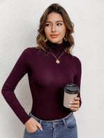 Body Feminino Manga Longa Gola Alta
